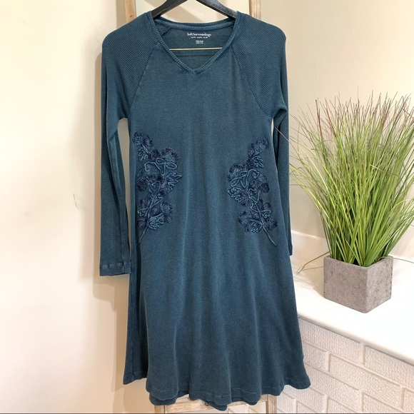 Soft Surroundings Lara Waffle Knit Dress, Petite S - Picture 2 of 10